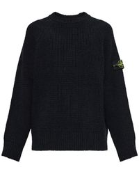 Stone Island - Logo-Patch Long-Sleeve Sweater - Lyst