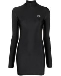 Coperni - Mini-Jurk Met Hoge Hals - Lyst