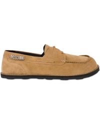Moschino - Suede Loafers - Lyst