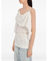 MM6 by Maison Margiela - Ruffled-Detail Top - Lyst