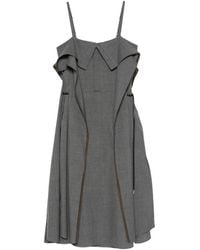 Sacai - Layered-Detail Sleeveless Midi Dress - Lyst