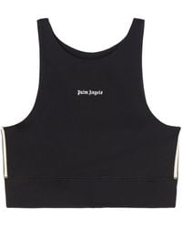 Palm Angels - Cropped-Top mit Logo-Print - Lyst