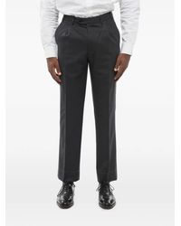 Corneliani - Fresco-Wool Pleated Trousers - Lyst