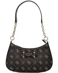Guess - Carrie Monogram Chain Shoulder Bag - Lyst