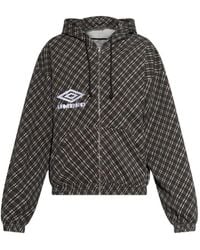 Umbro - Hoodie Zippé À Carreaux - Lyst