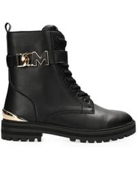 Mexx - Prizzy Early Logo-Plaque Lace-Up Boots - Lyst