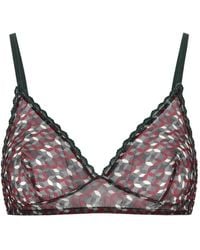 Laura Urbinati - Soutien-Gorge À Imprimé Géométrique Et Finitions En Dentelle - Lyst