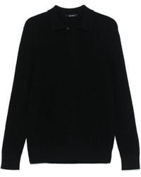 Tagliatore - Poloshirt aus geripptem Strick - Lyst