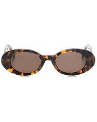 Palm Angels - Gilroy Oval-Frame Sunglasses - Lyst
