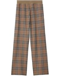Burberry - Pantalones De Chándal A Cuadros - Lyst