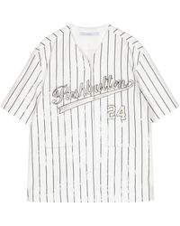 Pushbutton - Logo-print Striped T-shirt - Lyst