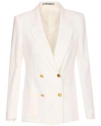 Tagliatore - Double-Breasted Notch-Lapel Blazer - Lyst