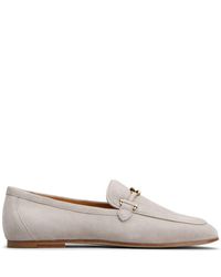 Tod's - Almond-toe Leather Loafers - Lyst