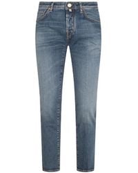 Jacob Cohen - Faded-Effect Whiskered Jeans - Lyst