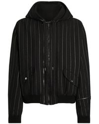 Dolce & Gabbana - Gewatteerd Bomberjack Met Krijtstreep - Lyst