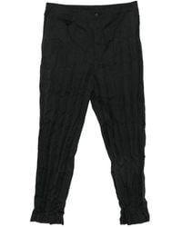 Comme des Garçons - Crinkled-Finish Trousers - Lyst