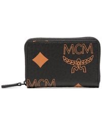 MCM - Aren Portemonnaie mit Maxi-Monogramm - Lyst