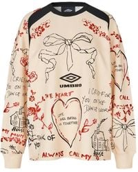 Stine Goya - X Umbro Graphic-Print Sweatshirt - Lyst