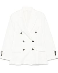 Brunello Cucinelli - Double-Breasted Blazer - Lyst
