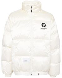 Aape By A Bathing Ape - Moonface Daunenjacke mit Logo - Lyst