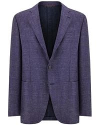 Canali - Single-Breasted Blazer - Lyst