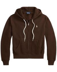 Polo Ralph Lauren - Logo-Embroidered Zip-Up Hoodie - Lyst