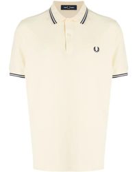 Fred Perry - Laurel Wreath-Embroidered Cotton Polo Shirt - Lyst