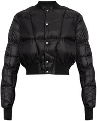 Rick Owens - Press-Stud Cropped Down Jacket - Lyst