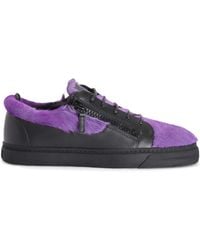 Giuseppe Zanotti - Frankie Double-Zip Low-Top Sneakers - Lyst