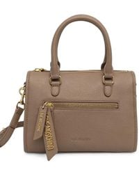 Love Moschino - Logo-Plaque Pebbled-Effect Tote Bag - Lyst