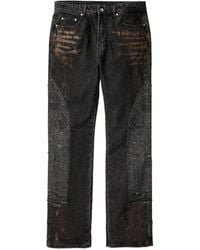 Who Decides War - Appliqué Frayed Jeans - Lyst