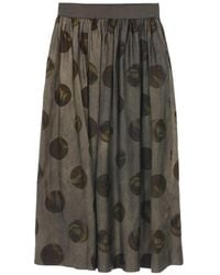 Uma Wang - Elasticated Patterned Maxi Skirt - Lyst