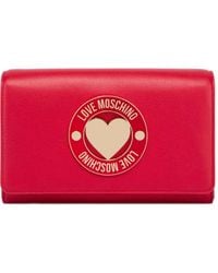 Love Moschino - Heart-Plaque Chain Crossbody Bag - Lyst