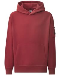 C.P. Company - Hoodie En Coton À Détail De Verre Logo Signature - Lyst