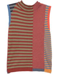 YANYAN KNITS - Striped mockneck top - Lyst