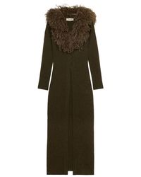 Blumarine - フェザートリム ロングカーディガン - Lyst