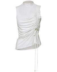 Baobab - Uli Ruched Stone-Embellished Top - Lyst
