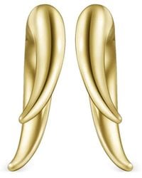 Tasaki - 18kt yellow gold Collection Line Danger Horn earrigs - Lyst