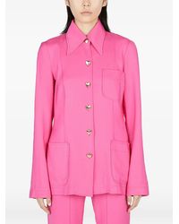 Marco Rambaldi - Raffaella Heart-Button Fitted Jacket - Lyst