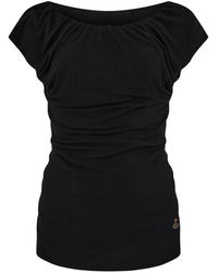 Vivienne Westwood - Ginnie Draped Ribbed Top - Lyst