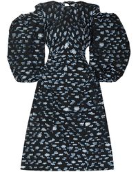 Cecilie Bahnsen - Jaz Puff-sleeves Printed Dress - Lyst