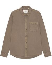 Les Deux - Garment-Dyed Chest-Pocket Shirt - Lyst