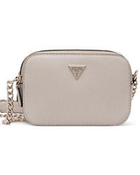 Guess - Sac À Bandoulière À Plaque Logo - Lyst
