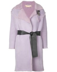 Marni Lammy Coat - Paars