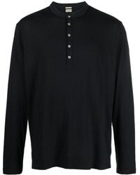 Massimo Alba - Long-sleeve Button-placket T-shirt - Lyst