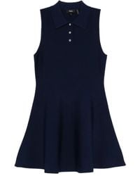 Theory - Polo-Collar A-Line Dress - Lyst