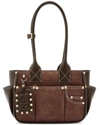 Ganni - Small Posy Stud Embellished Shoulder Bag - Lyst
