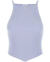 Courreges - Ribbed-Knit Tank Top - Lyst