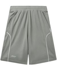 Izzue - Stripe-Detail Cotton Shorts - Lyst
