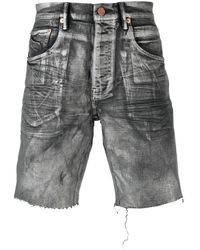 Purple Brand - Jeans-Shorts mit Schimmeroptik - Lyst